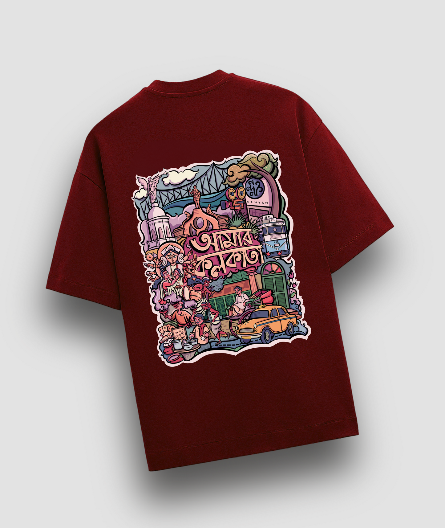 Kolkata Oversized T-shirt | Premium