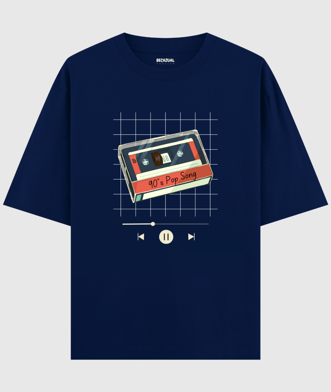 90's Cassette Oversized Unisex T-shirt