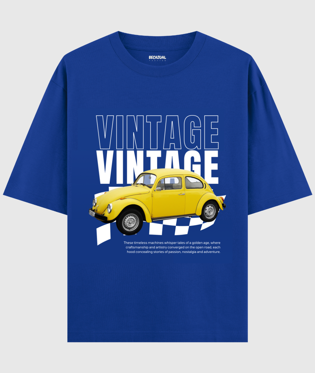 Vintage Car Oversized Unisex T-shirt